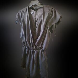 Bebe Black V-Neck Romper